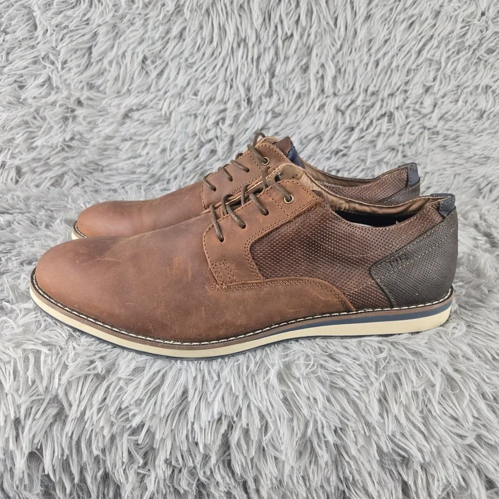 Nunn Bush Mens 13 Brown Leather‎ Kore City Walk Oxford 84889-226